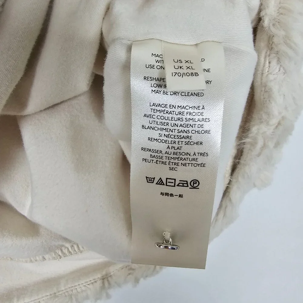 Maeve By Anthropologie Faux Fur Soft Lined Womens XL Short Sleeve Pullover Top - Picture 6 of 10